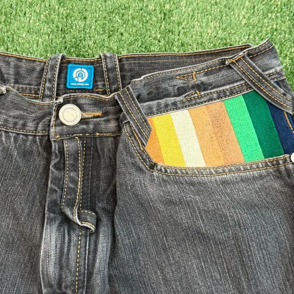 Coogi Men's Navy and Blue Jeans